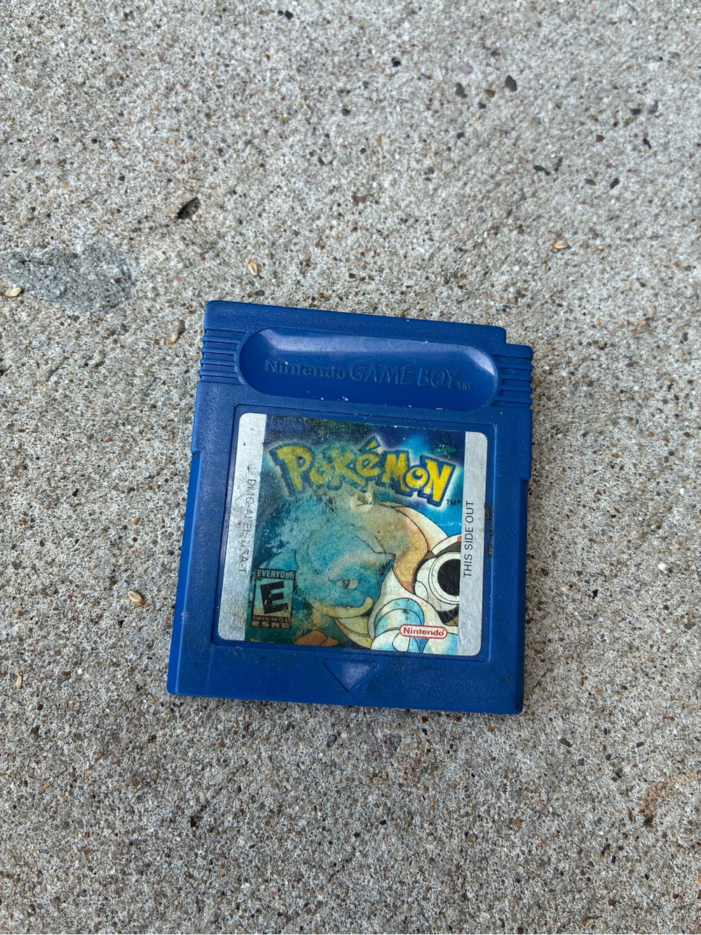 Nintendo Blue Game Boy Pokémon Cartridge